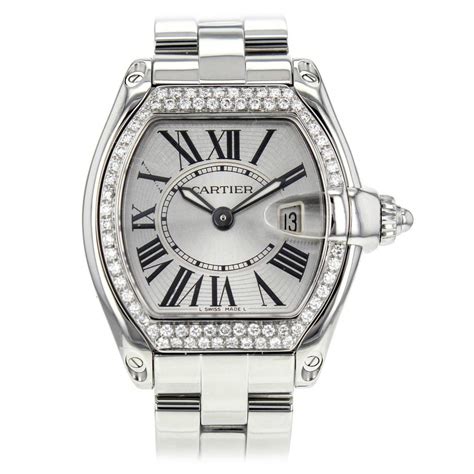 used cartier roadster|cartier roadster diamond bezel.